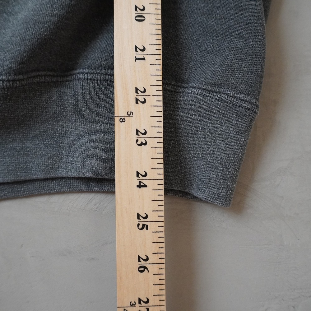 Vintage Jerzees High Cotton Sweatshirt Large Mens 90s Grey Blank V-Stitch USA - Picture 8 of 9